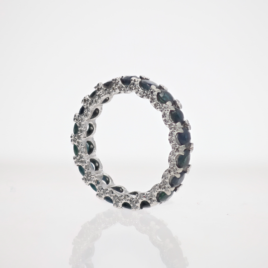 Blue/Green Sapphire Ring