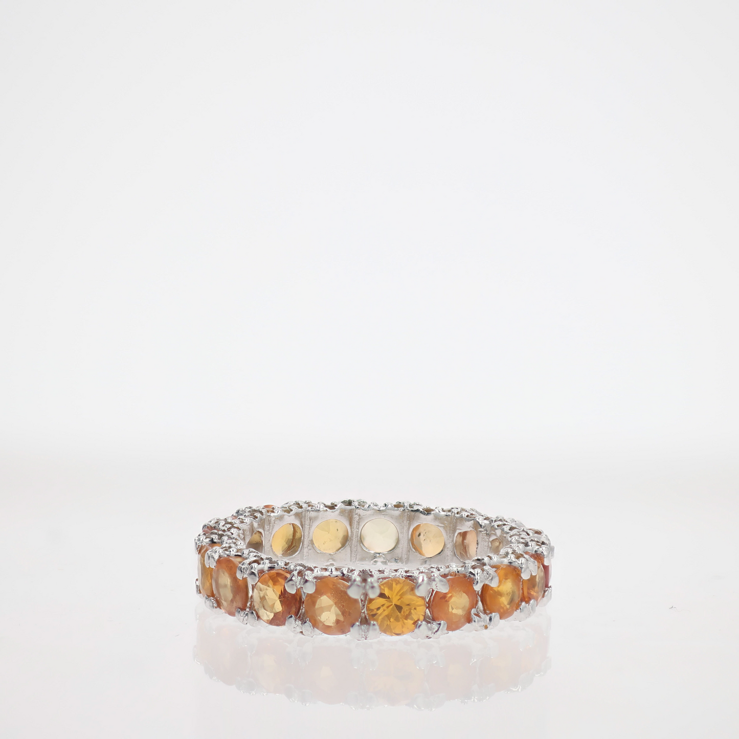 Orange Sapphire Ring