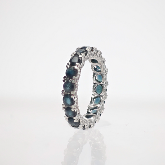 Blue/Green Sapphire Ring